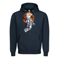 Navy Laika, space traveler Zipper Hoodie - Bettercallsaul