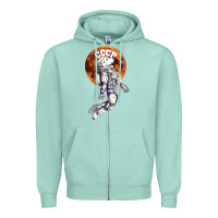 Seafoam Laika, space traveler Zipper Hoodie - Bettercallsaul
