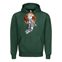 Sports Green Laika, space traveler Zipper Hoodie - Bettercallsaul