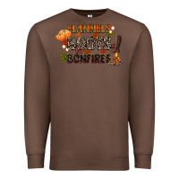 Chestnut flannels boots and bonfires Premium Sweatshirt - CowGirlArtShop