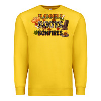 Lemon flannels boots and bonfires Premium Sweatshirt - CowGirlArtShop