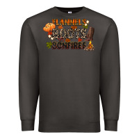 Smoke flannels boots and bonfires Premium Sweatshirt - CowGirlArtShop