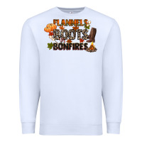 White flannels boots and bonfires Premium Sweatshirt - CowGirlArtShop