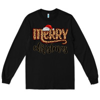 Black merry christmas Long Sleeve Tee - MaliasSmallBusiness