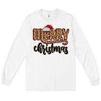 White merry christmas Long Sleeve Tee - MaliasSmallBusiness