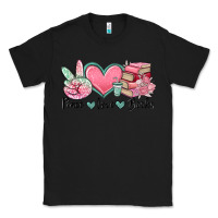 Black peace love books Classic Tee - MaliasSmallBusiness