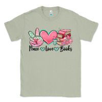 Matcha peace love books Classic Tee - MaliasSmallBusiness