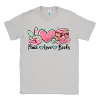 Moon Dust peace love books Classic Tee - MaliasSmallBusiness