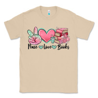 Mushroom peace love books Classic Tee - MaliasSmallBusiness