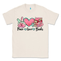 Natural peace love books Classic Tee - MaliasSmallBusiness