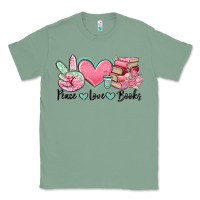 Sage peace love books Classic Tee - MaliasSmallBusiness