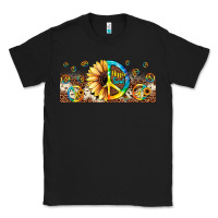 Black hippie soul leopard sunflower Classic Tee - JahusDesignShop