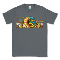 Charcoal Heather hippie soul leopard sunflower Classic Tee - JahusDesignShop
