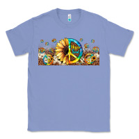 Colony Blue hippie soul leopard sunflower Classic Tee - JahusDesignShop