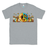 Heather Grey hippie soul leopard sunflower Classic Tee - JahusDesignShop