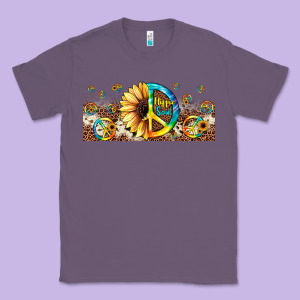 Hippie Soul Leopard Sunflower Classic Tee Designed By Jahusdesignshop