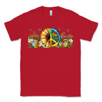 Red hippie soul leopard sunflower Classic Tee - JahusDesignShop