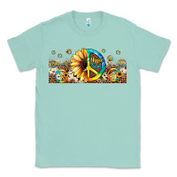 Seafoam hippie soul leopard sunflower Classic Tee - JahusDesignShop