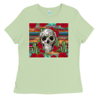 Matcha skull cactus Ladies Tee - JahusDesignShop