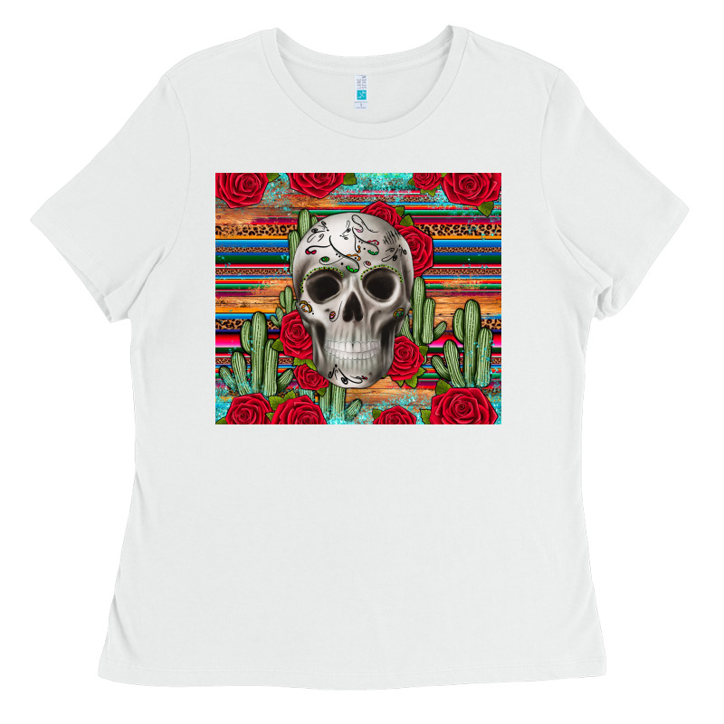 Skull Cactus Ladies Tee by JahusDesignShop | Teevron