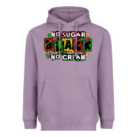 Lavender no sugar no cream black Heavyweight Hoodie - CowGirlArtShop