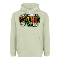 Matcha no sugar no cream black Heavyweight Hoodie - CowGirlArtShop