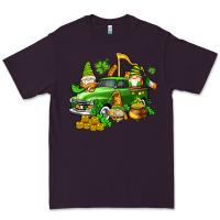 Plum st patricks gnomes  with farm truck Premium Tee - AdoDesignShop