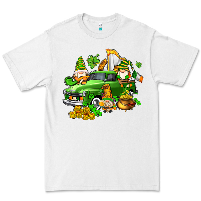 St Patricks Gnomes  With Farm Truck Premium Tee by AdoDesignShop | Teevron