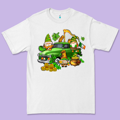 St Patricks Gnomes  With Farm Truck Premium Tee Designed By Adodesignshop
