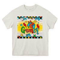Cream gamer Heavy Core Tee - JahusDesignShop