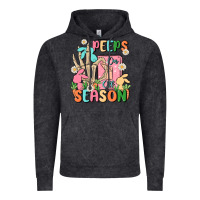 Vintage Black peeps season mode on Vintage Hoodie - MaliasSmallBusiness