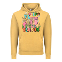 Vintage Mustard peeps season mode on Vintage Hoodie - MaliasSmallBusiness
