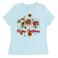 Baby Blue dental merry Christmas Ladies Tee - JahusDesignShop
