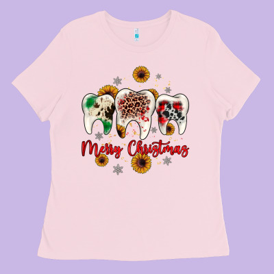 Dental Merry Christmas Ladies Tee Designed By Jahusdesignshop