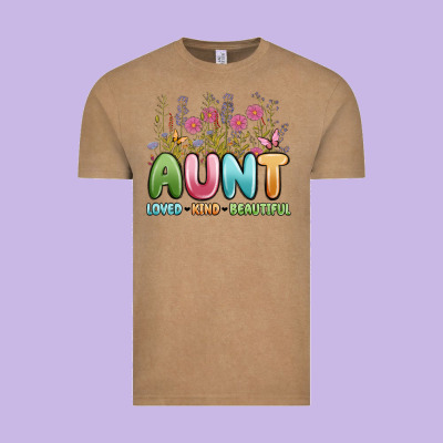 Aunt Loved Kind Beautiful Vintage Tee Designed By Maliassmallbusiness