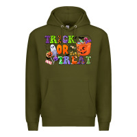 Army Green trick or treat Premium Hoodie - CowGirlArtShop