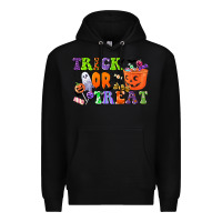 Black trick or treat Premium Hoodie - CowGirlArtShop