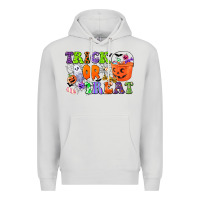 Dove Grey trick or treat Premium Hoodie - CowGirlArtShop