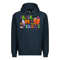Navy trick or treat Premium Hoodie - CowGirlArtShop