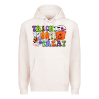 Pale Pink trick or treat Premium Hoodie - CowGirlArtShop