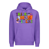 Purple trick or treat Premium Hoodie - CowGirlArtShop