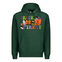 Sports Green trick or treat Premium Hoodie - CowGirlArtShop