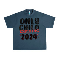Midnight Navy only child expiring 2024 Urban Heavy Tee - MaliasSmallBusiness