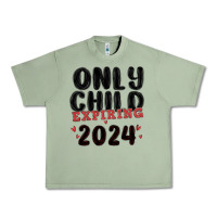 Oil Green only child expiring 2024 Urban Heavy Tee - MaliasSmallBusiness