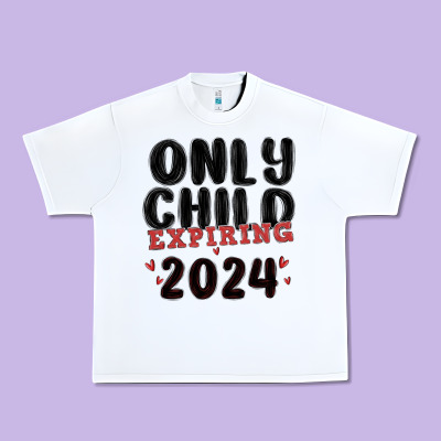 Only Child Expiring 2024 Urban Heavy Tee Designed By Maliassmallbusiness