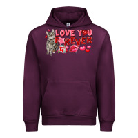 Mauve Wine love you forever Urban Hoodie - FaDigitalArtStudio