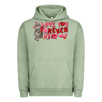 Pigment Oil Green love you forever Urban Hoodie - FaDigitalArtStudio