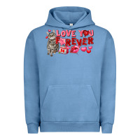 Pigment Pebble Blue love you forever Urban Hoodie - FaDigitalArtStudio