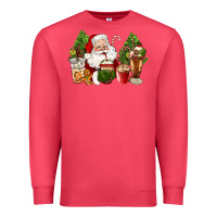 Cardinal santa coffee cups christmas Premium Sweatshirt - CowGirlArtShop
