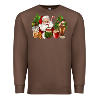 Chestnut santa coffee cups christmas Premium Sweatshirt - CowGirlArtShop